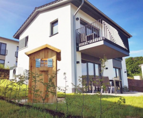 FerienHAUS Marta am Diemelsee im Sauerland mit eigener Sauna, Garten, Terrasse, Balkon und Blick auf den See